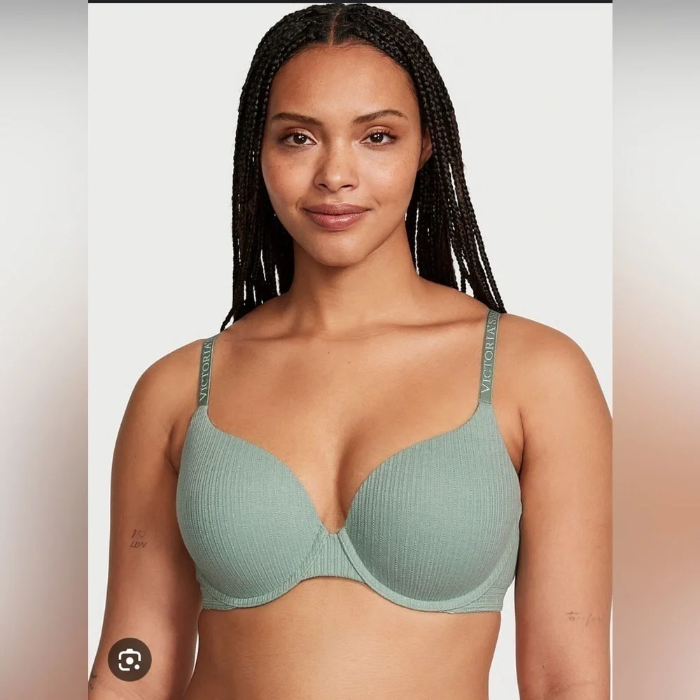 Victoria’s‎ Secret The T-Shirt Push-Up Perfect Shape/Full Coverage Pointelle Bra